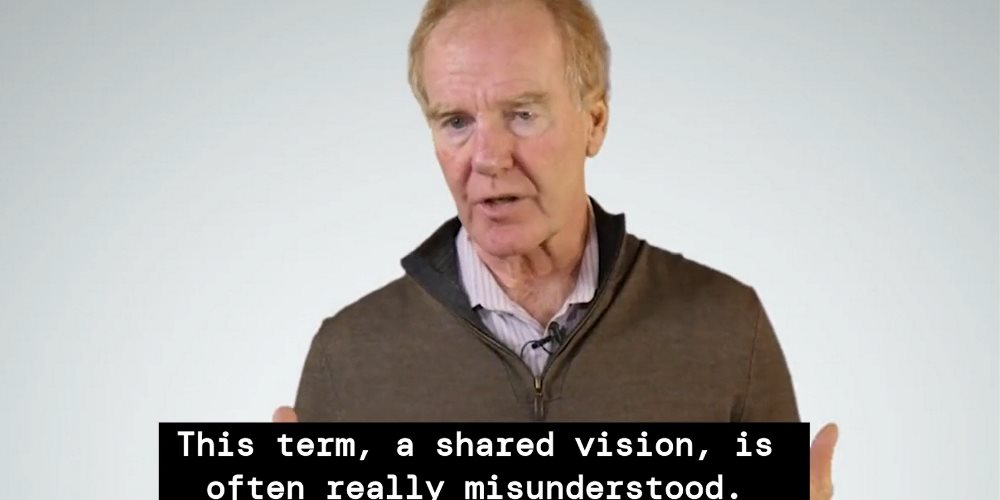 The importance of a shared vision by Peter Senge