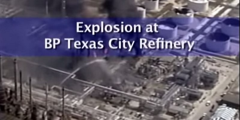 incendio de la ciudad de texas de la refinería de bp